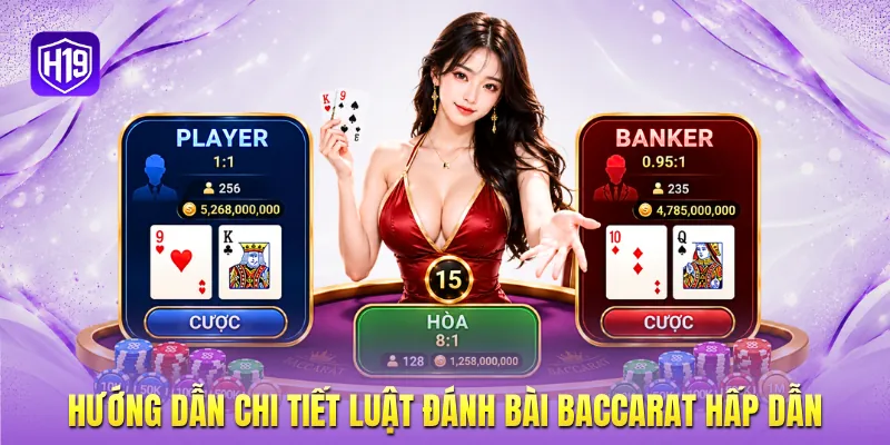 Hướng dẫn chi tiết luật đánh bài Baccarat hấp dẫn