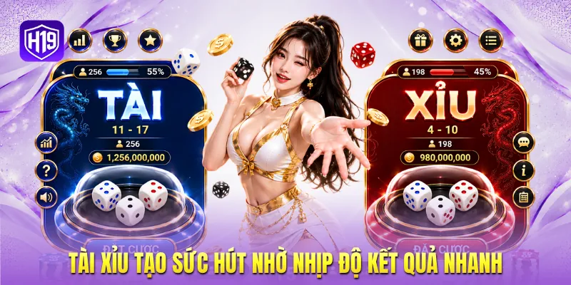 Tài xỉu tạo sức hút nhờ nhịp độ kết quả nhanh